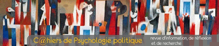 Les cahiers psychologie politique